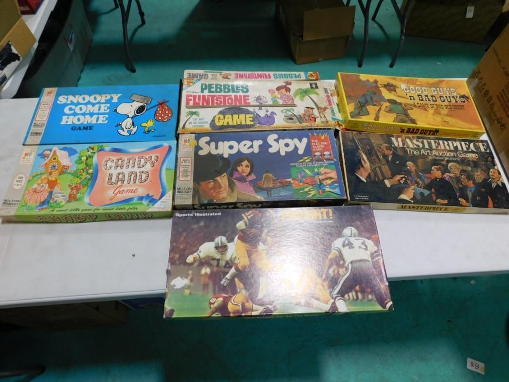 Vintage Board Games incl Snoopy Come Home, Super Spy, Good Guys Bad Guys, (1 of 12)