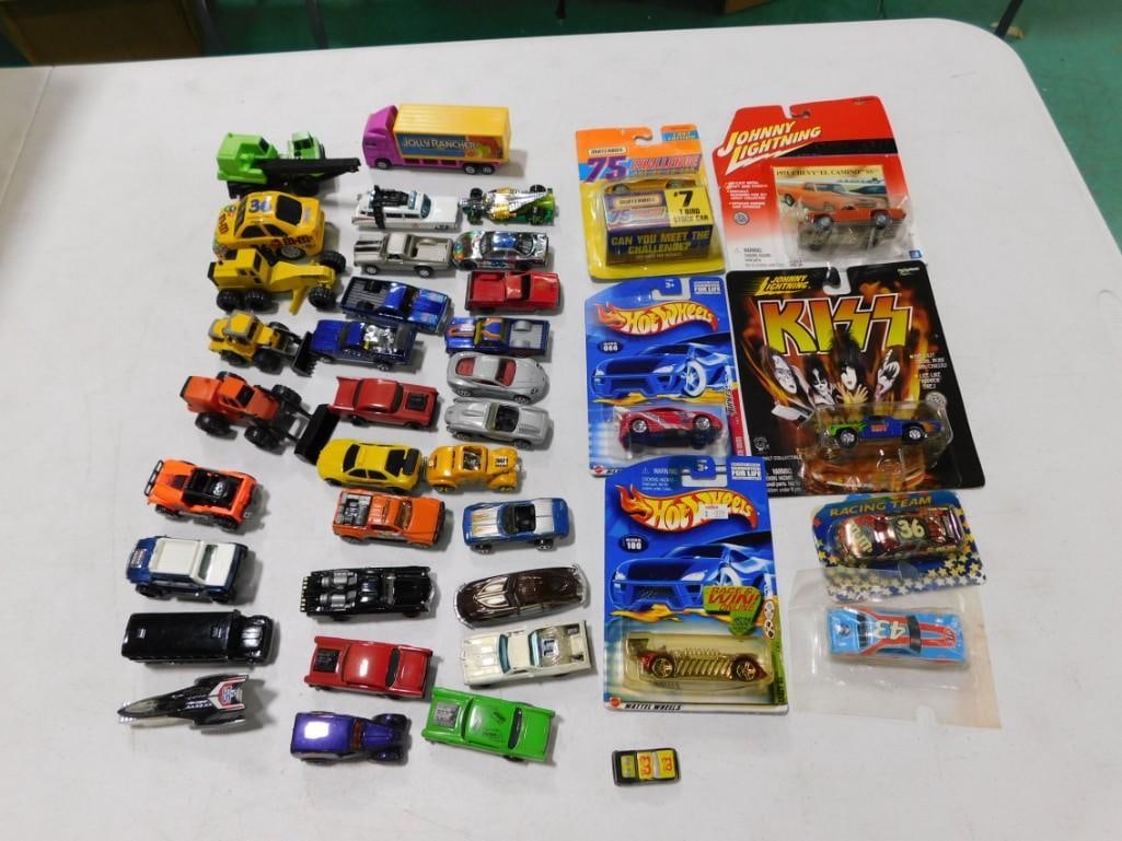 Toy Car lot including Hot Wheels, Johnny Lightning Kiss, Matchbox, assorted, Jolly Rancher etc. (1 of 5)