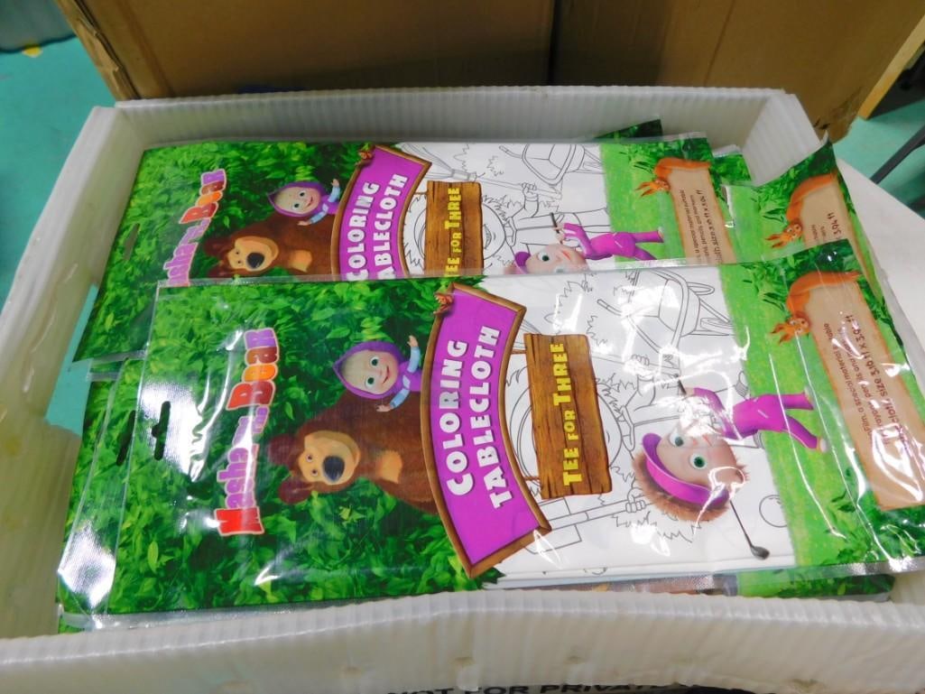 Large Lot of Coloring Tablecloths New in Package Great for Birthday Parties Masha The Bear: Large Lot of Coloring Tablecloths New in Package Great for Birthday Parties Masha The Bear