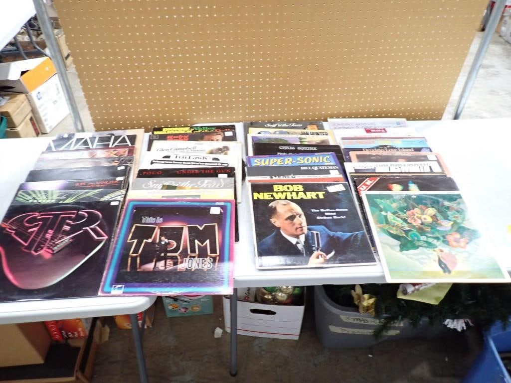 Lot of Vinyl Records 33RPM LPs incl Lou Rawls, Tom Jones, Bob Newhart, (1 of 4)