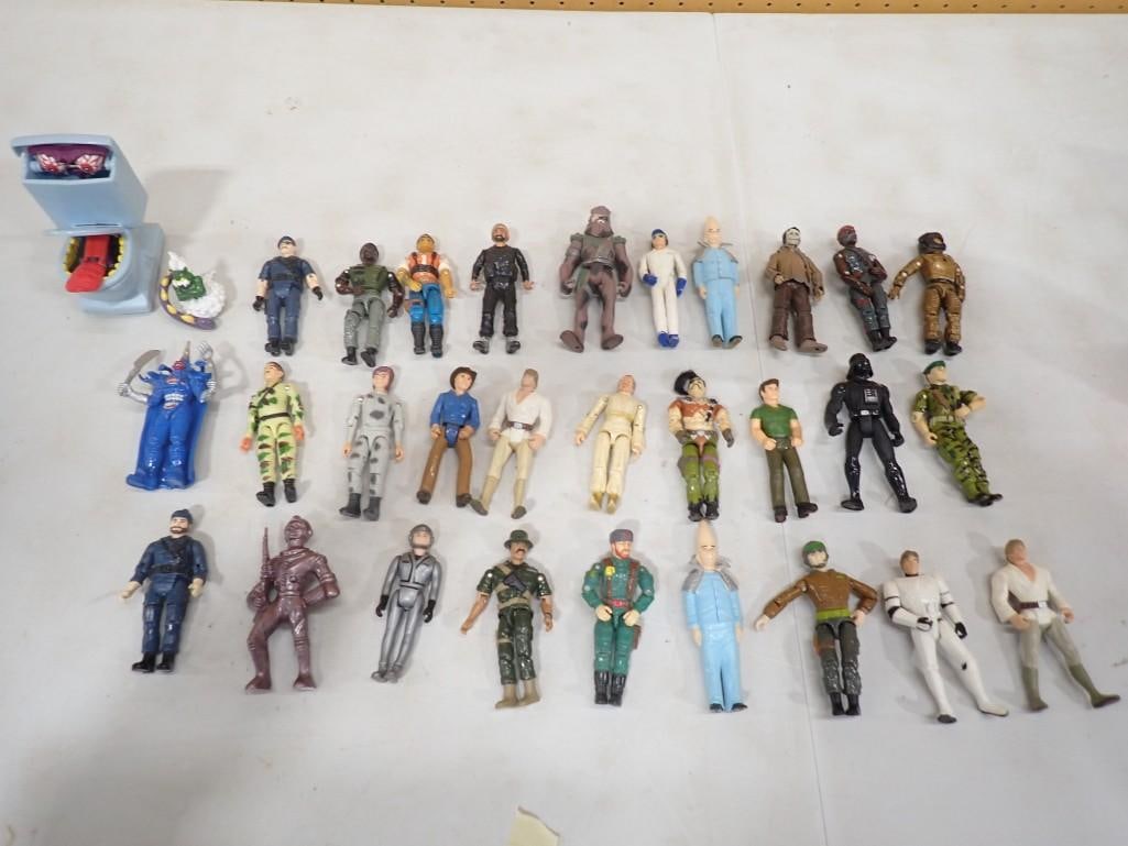 Lot of Action Figures incl Star Wars Darth Vader, Indiana Jones Cemetery Warrior, (1 of 15)
