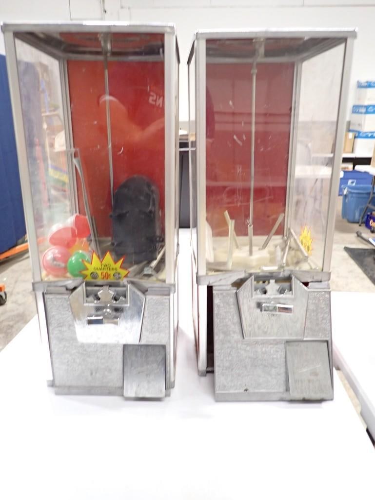 2 Vintage Gumball Machines or Small Toy Vending Machines: 2 Vintage Gumball Machines or Small Toy Vending Machines