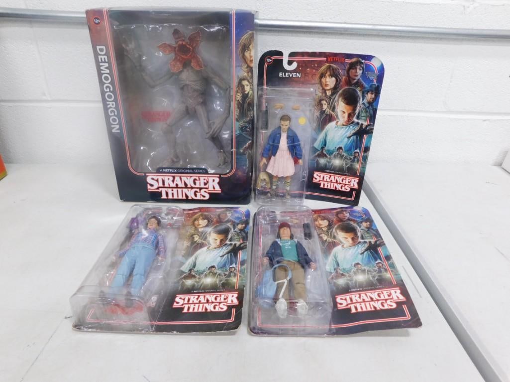 Stranger Things Action Figures incl Eleven, Dustin, Barb, Demogorgon All New in Package (1 of 8)