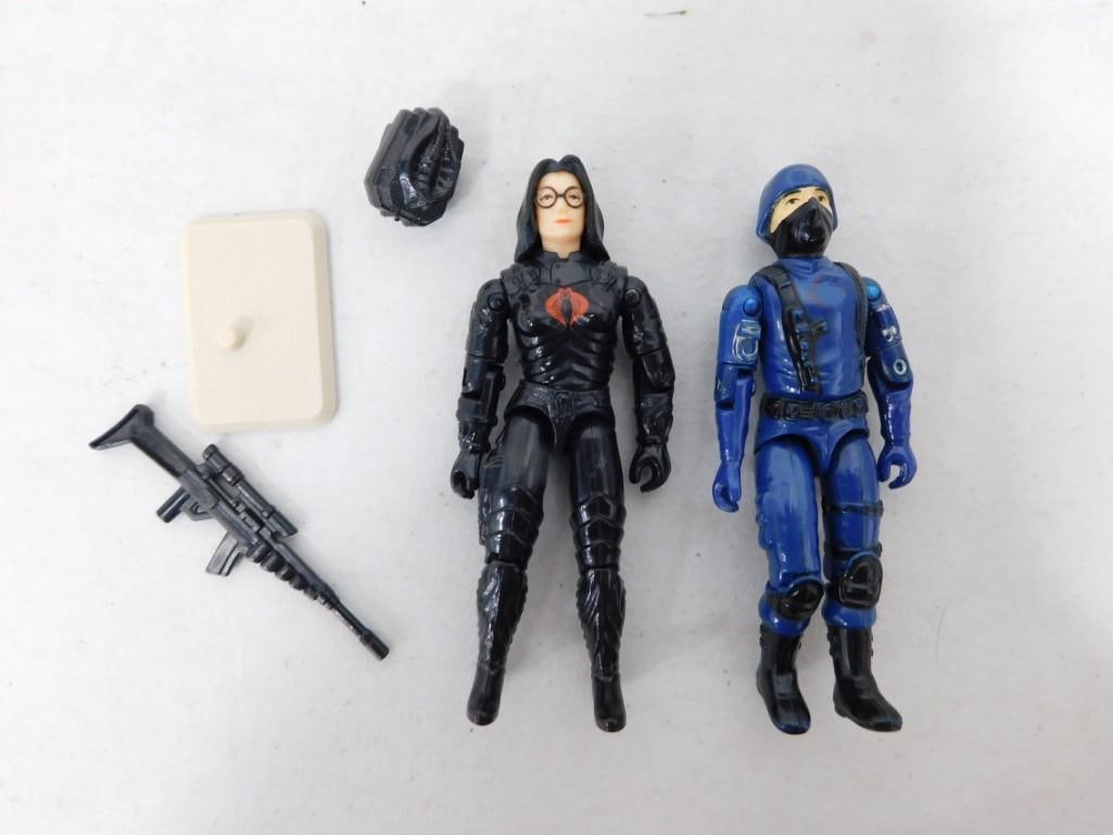 2 Vtg 1980s Hasbro GI Joe Viper Pilot, Baroness 3.75" Figures Lot: 2 Vintage 1980s Hasbro GI Joe Viper Pilot, Baroness 3.75" Figures Lot. 1983 Viper Pilot, rare. 1984 The Baroness, complete. Figurs have paint wear but are clean with good joints. Includes items sh