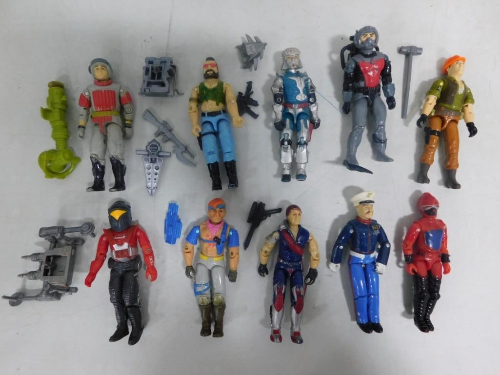 10 Vtg 1980s Hasbro GI Joe Ripper, Cobra H.I.S.S., Etc 3.75" Figures Lot: 10 Vintage 1980s Hasbro GI Joe Ripper, Cobra H.I.S.S., Etc 3.75" Figures Lot. Includes: Tomax, Gung-Ho, Zander, etc. Figures have paint wear but are clean with good joints. Most includes some weap