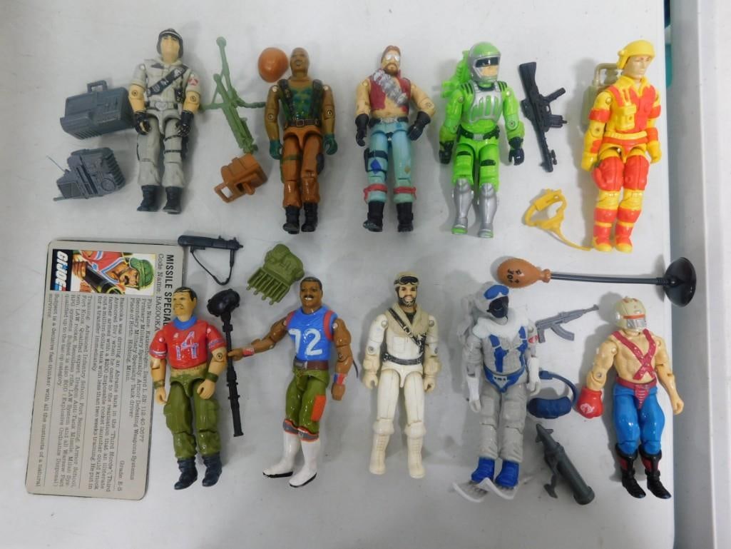 10 Vtg 1980s Hasbro GI Joe Big Boa, Snow Serpent, etc 3.75" Figures Lot: 10 Vintage 1980s Hasbro GI Joe Big Boa, Snow Serpent, etc 3.75" Figures Lot. Includes: Frostbite, Snow Serpent, Big Boa, etc. Figures have paint wear but are clean with good joints. Most include s
