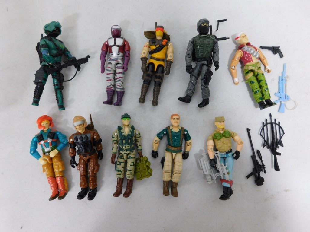 11 Vtg 1980s Hasbro GI Joe Recoil Desert Viper, Shockwave, etc 3.75" Figures Lot (1 of 6)