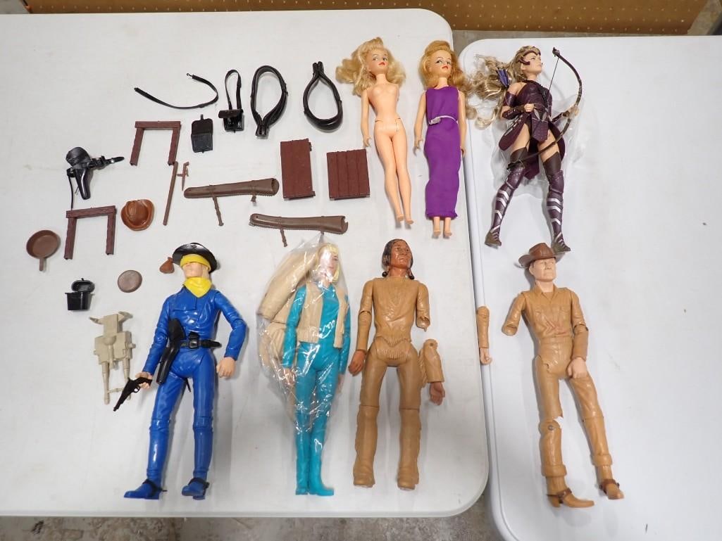 Marx Wild West Toys, Ideal Tammy Dolls, and Wonder Woman Antiope Barbie Doll (1 of 6)