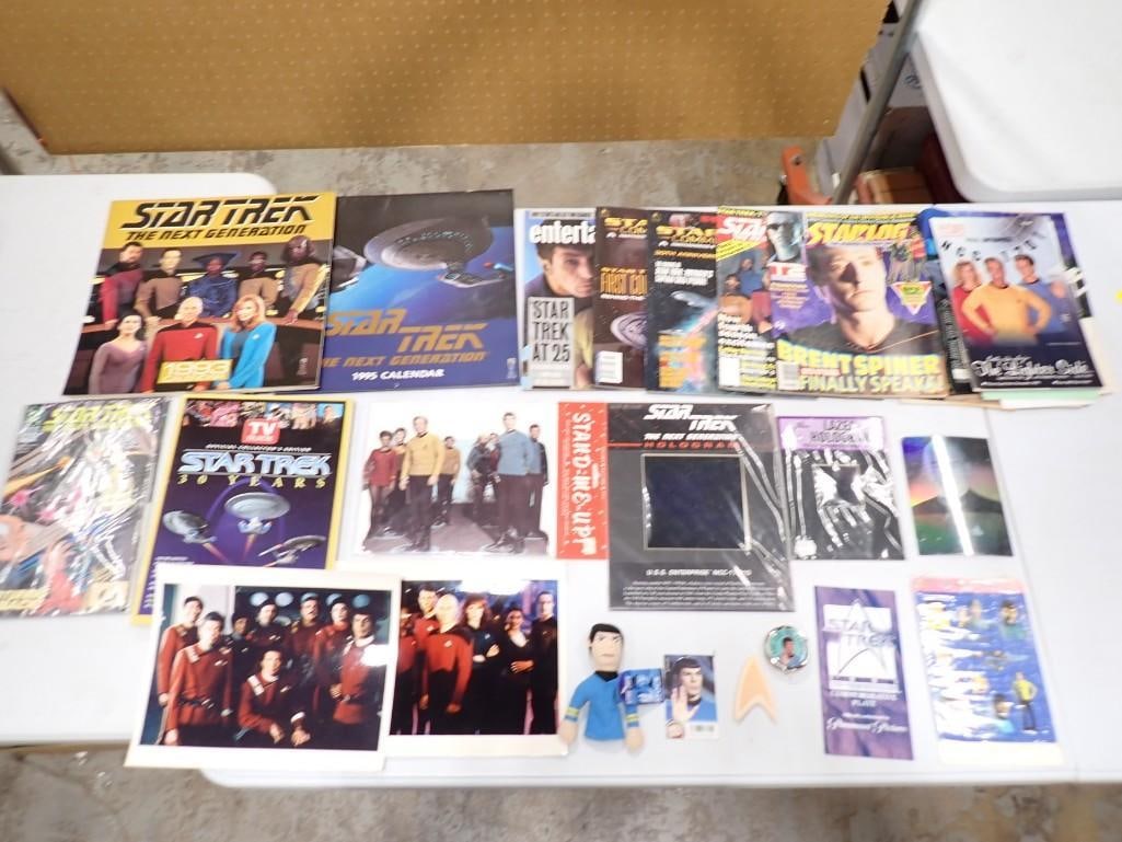 Vintage Star Trek Collectibles Lot incl Spock Finger Puppet, Spock Pillbox, (1 of 7)