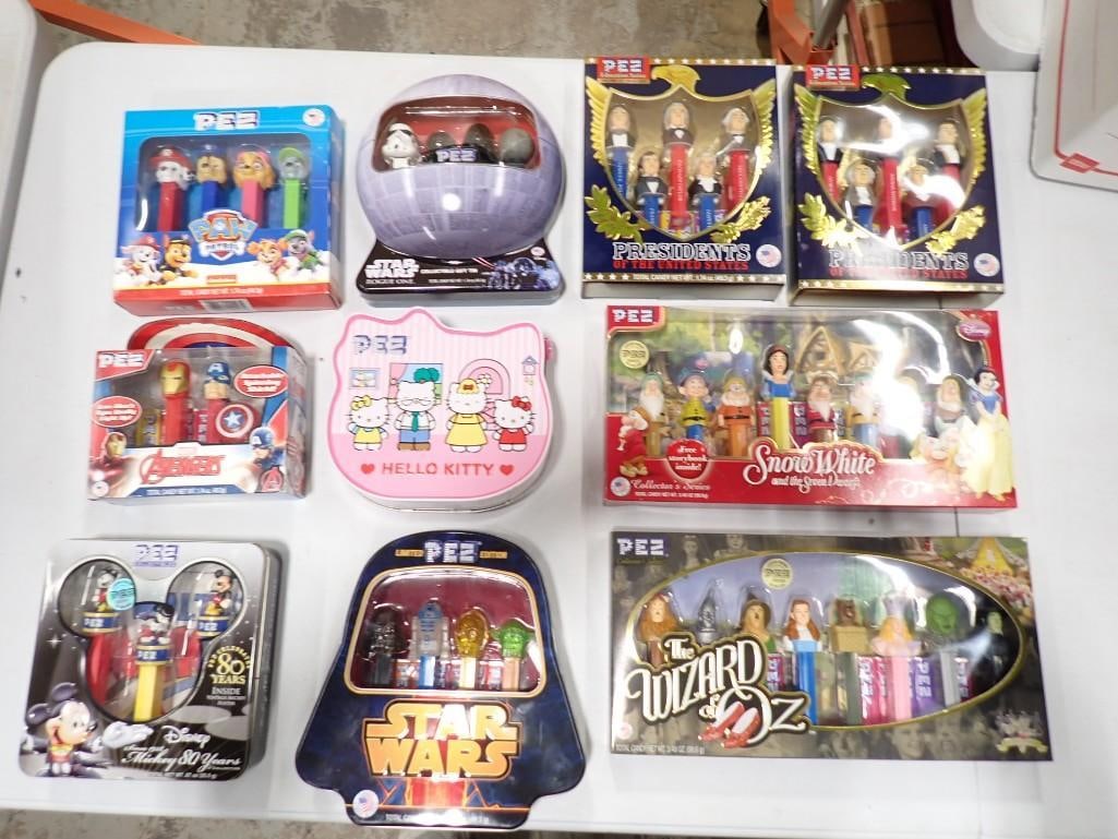 New in Package Pez Dispenser Sets incl WOZ Wizard of Oz, Star Wars, Hello Kitty, Avengers,: New in Package Pez Dispenser Gift Sets incl WOZ Wizard of Oz, Star Wars, Hello Kitty, Avengers, Snow White and the Seven Dwarfs, etc