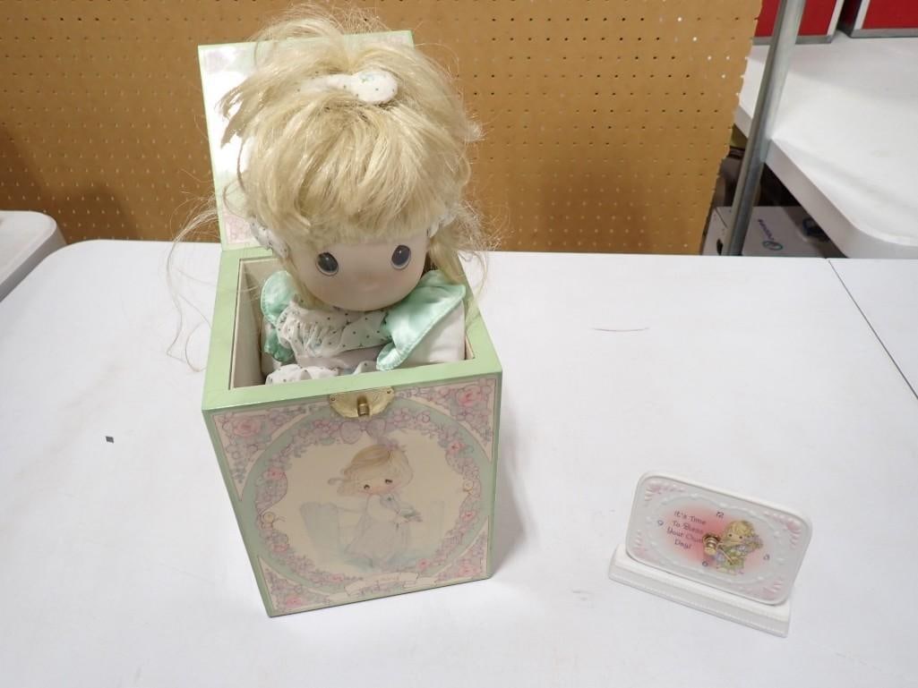 Precious Moments Jack in the Box Doll and Small Sign (1 of 5)