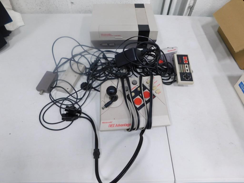 NES Nintendo System with Cords, Light Gun, Advantage Joystick, Gamepad. Untested: NES Nintendo System with Cords, Light Gun, Advantage Joystick, Gamepad. Untested