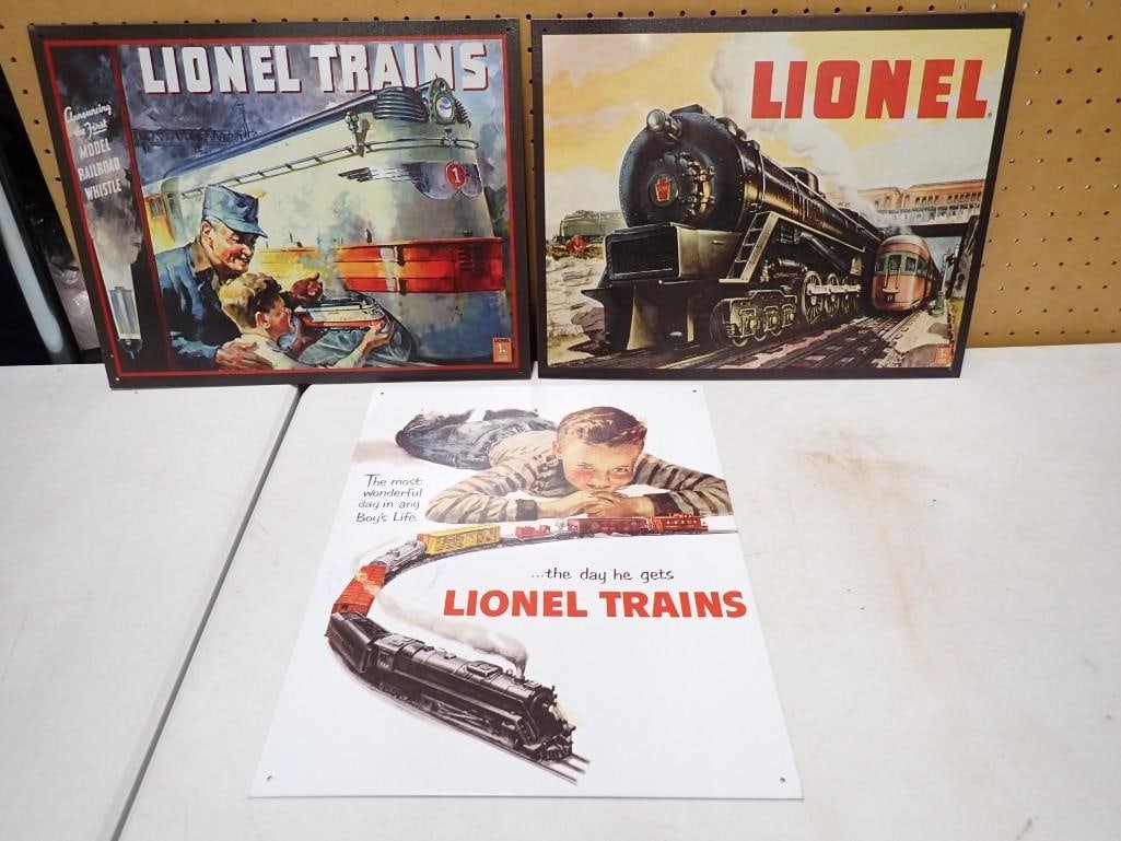 3 Lionel Trains Metal Signs (1 of 7)