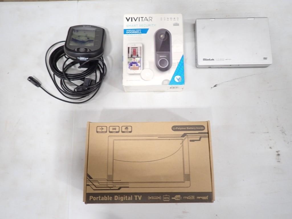 Portable Digital TV, Vivitar Doorbell, Portable DVD Player, Etc (1 of 4)