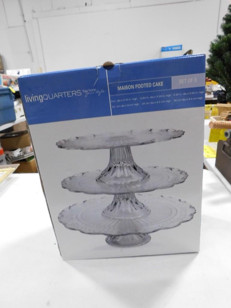 Set of 3 Maison Footed Cake Stands (1 of 6)