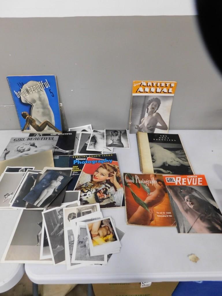 Large Adult Magazine / Picture / Ephemera Lot including 1940's: Large Adult Magazine / Picture / Ephemera Lot including 1940's - lots of nude pictures / photos, etc