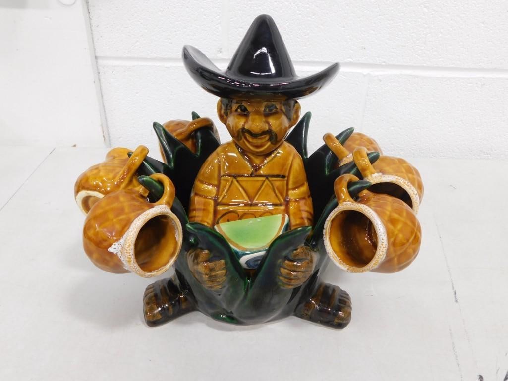 Vintage Mexican Tequila Decanter w 6 Shot Glasses (1 of 7)