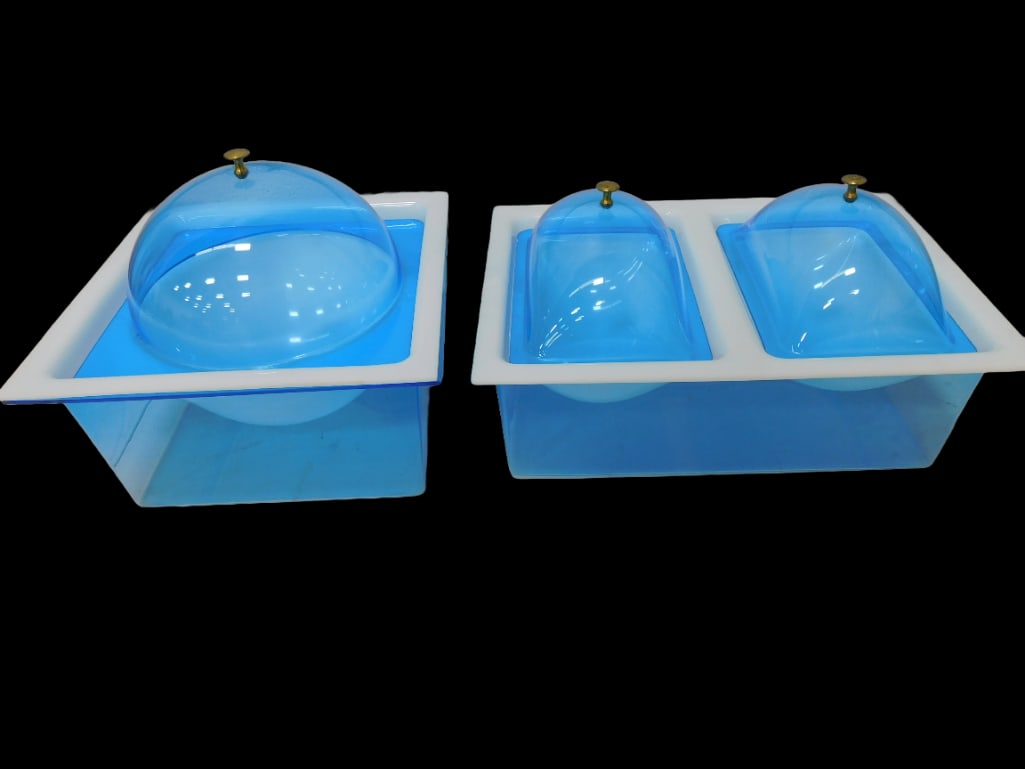 3 pc Mid Century Modern Space Age Ice Bucket and Relish Tray (1 of 10)