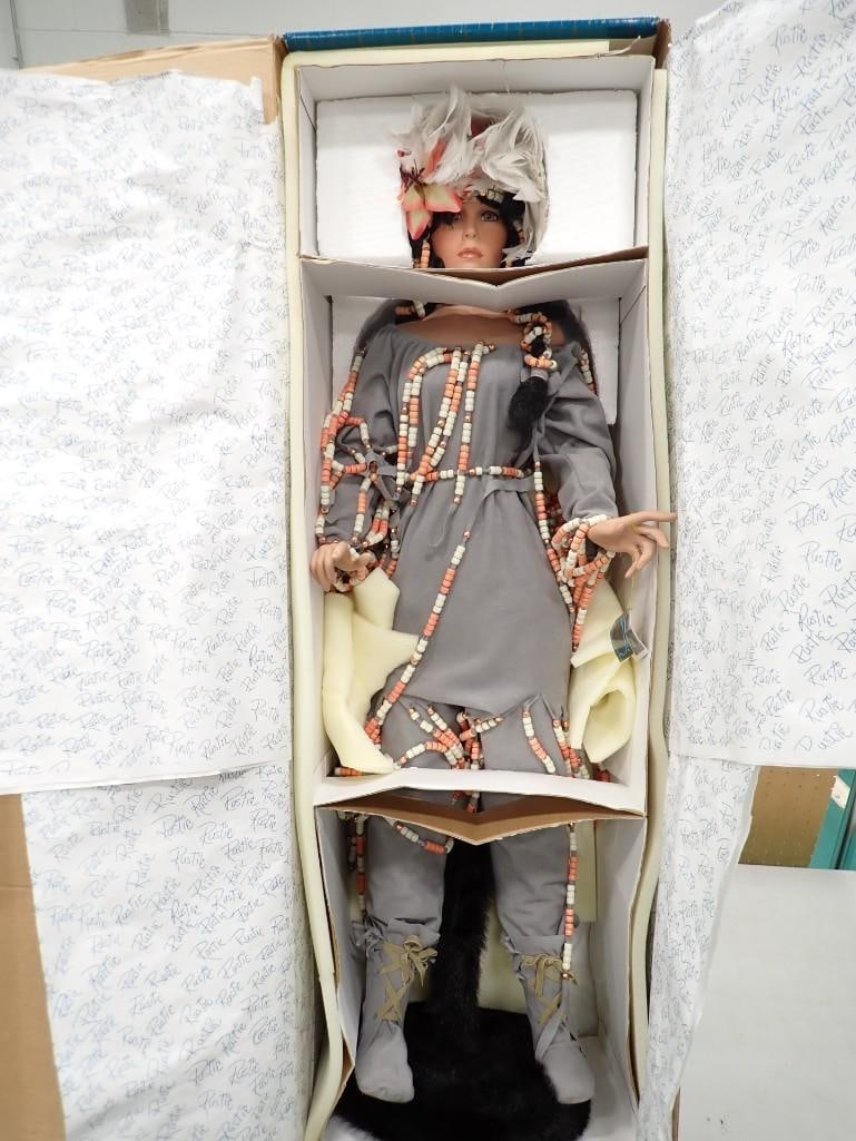 Rustie "Windsong" Large Porcelain Doll 44" Tall with Original Box: Rustie "Windsong" Large Porcelain Doll 44" Tall with Original Box