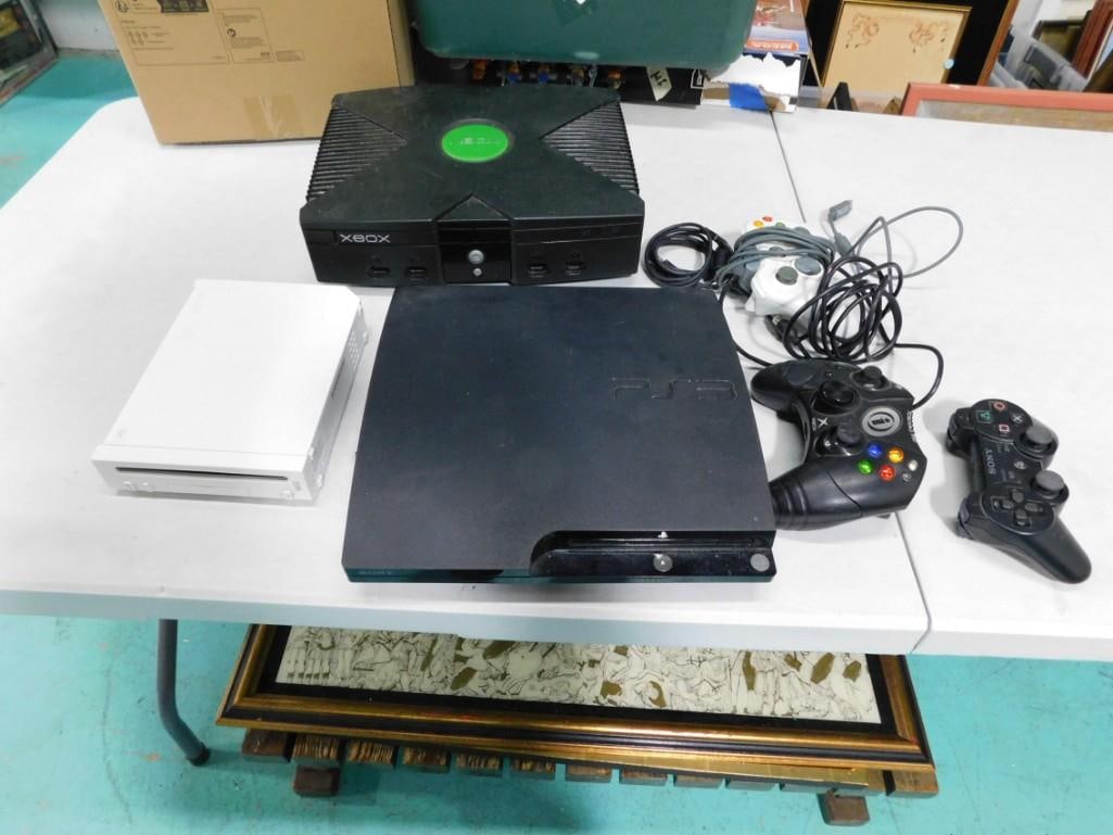 Video Game Systems including Xbox, PSIII, Wii, Controllers (1 of 5)