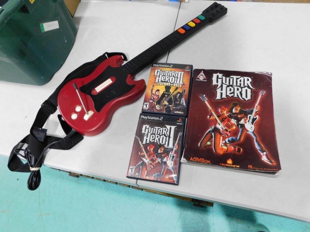 Guitar Hero II & III Model pslgh for PS2: Guitar Hero II & III Model pslgh for PS2. Includes 2 games and guitar. Untested