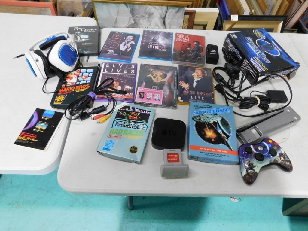 Lot of Game Accessories, Movies, Xbox Control, Sharkhub Handset and More (1 of 8)
