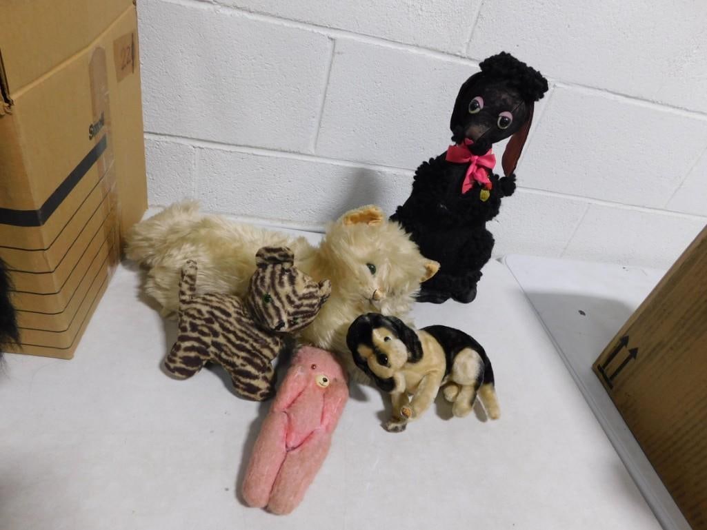 Lot of 5 Vintage Plush Animals incl Dogs and Cats (1 of 9)