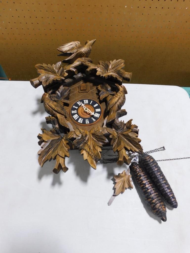 August Schwer West Germany Cuckoo Clock 20" Tall (1 of 9)