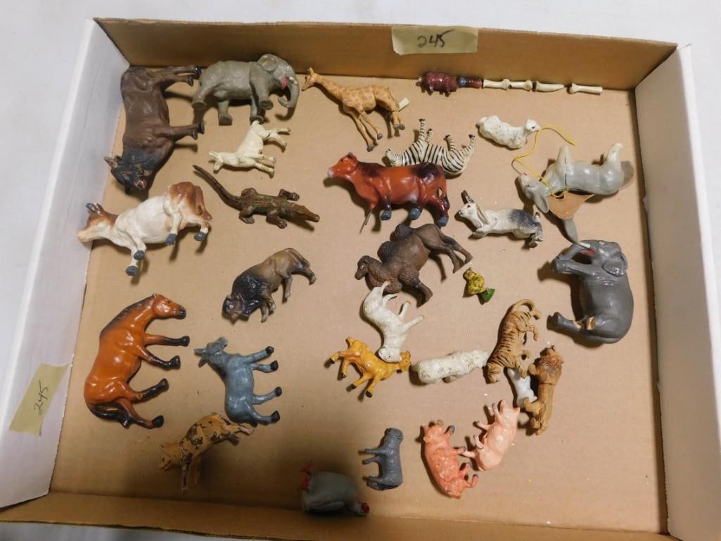 Lot of 25 Antique Animal Figures Lineol and More (1 of 7)