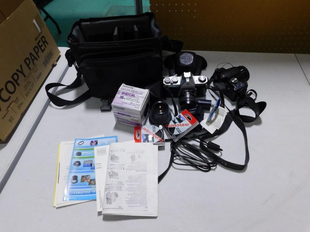 Vintage Camera Lot incl Panasonic fz18, Pentax sp1000, etc (1 of 10)