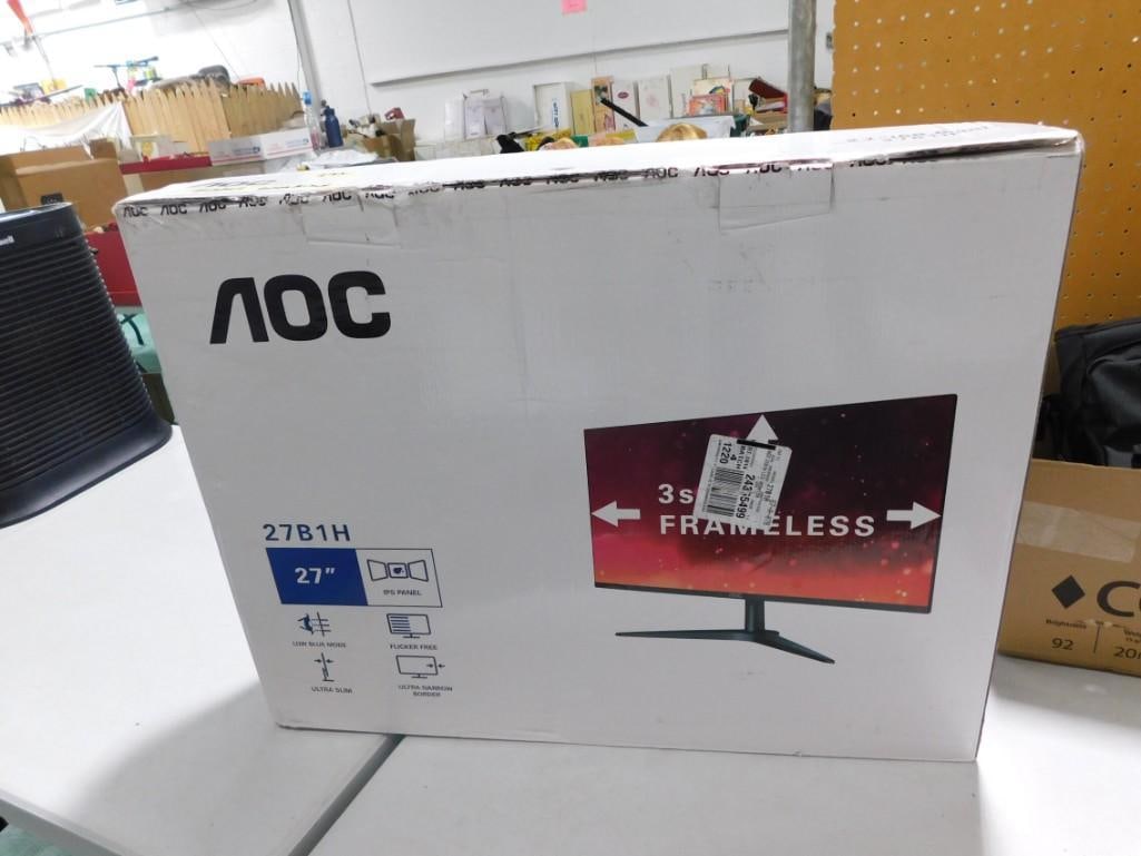 AOC 27" Computer Monitor New in Box (1 of 3)