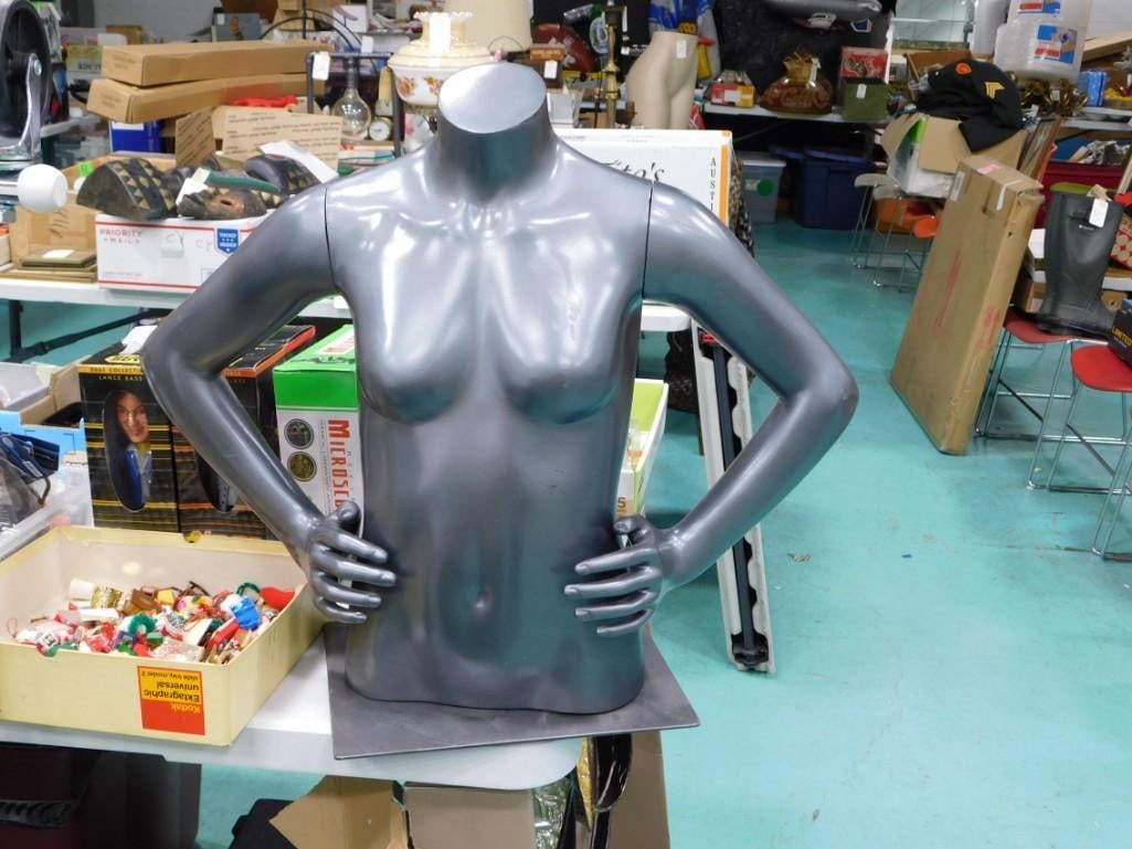 Female Torso Mannequin with Magnetic Removeable Arms (1 of 3)