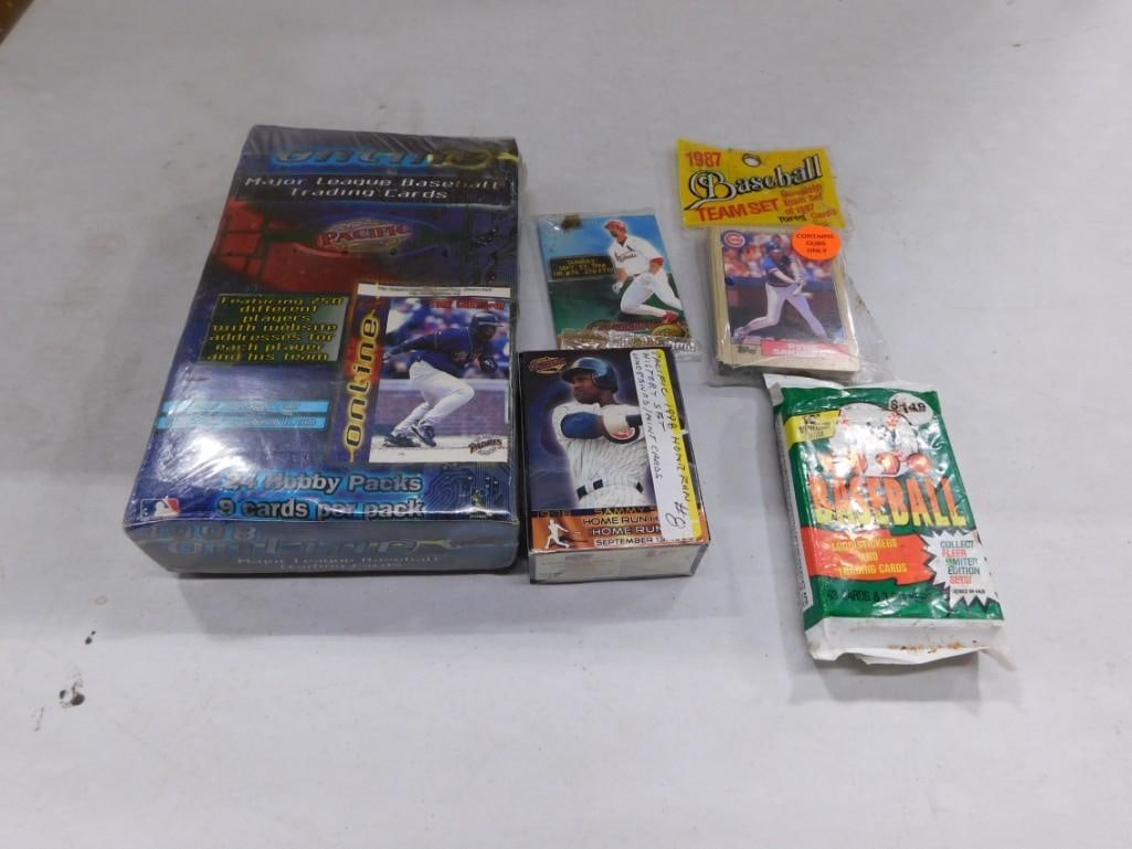 Assorted Sports Cards including Chicago Cubs 1987, Fleer, 1998 Home run History Set, Pacific, etc. (1 of 3)