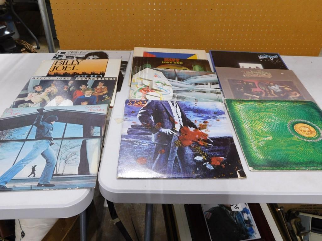 Vinyl Record Albums including Billy Joel, Kiss, Yes, Moody Blues, Doobie Brothers, Alan Parsons Proj (1 of 4)