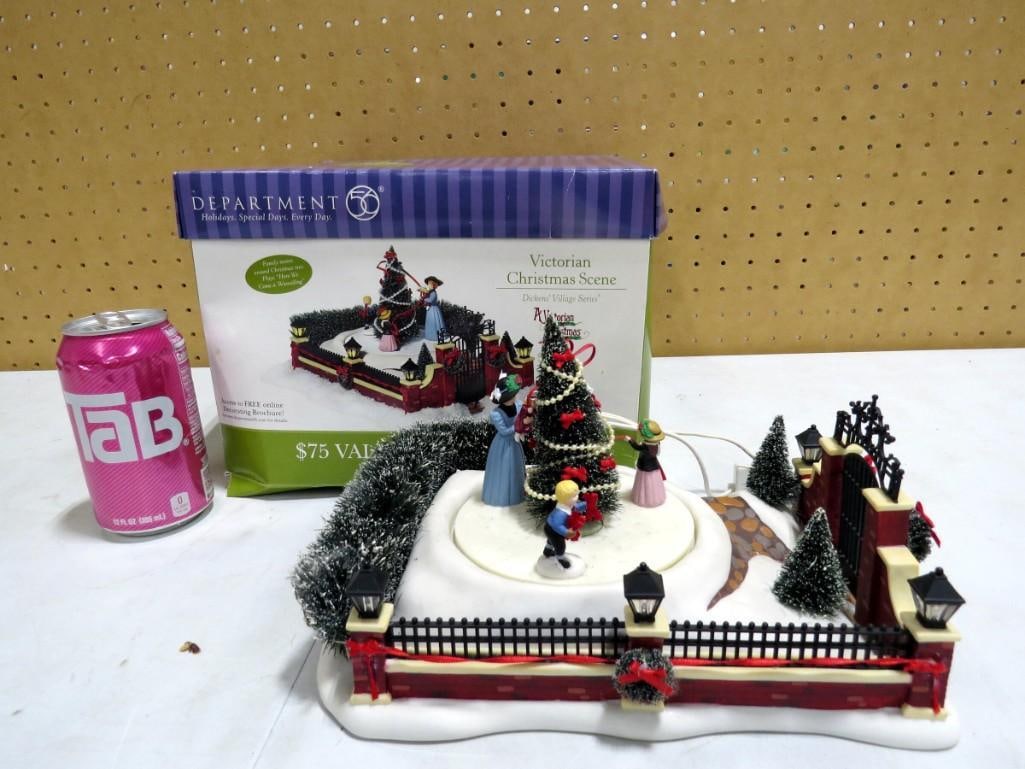 Dept 56 Victorian Christmas Scene Gift Set in Original Box: Department 56 Victorian Christmas Scene Gift Set in Original Box . Includes everything that you see in the pictures