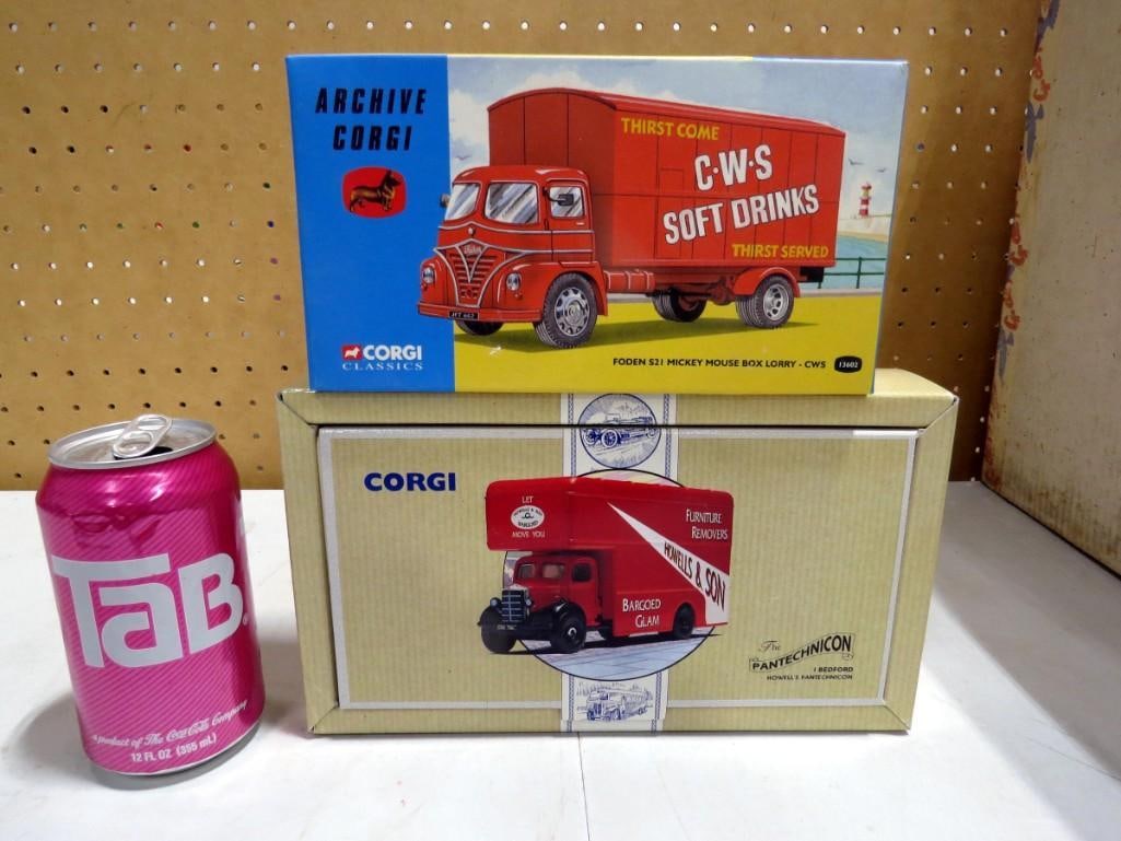 Corgi Classics Foden S21 Mickey Mouse Box Lorry CWS 13602 and Howells & Son Bargoed Glam (1 of 3)