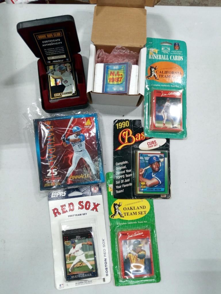 Misc. Sports Lot including Team Sets, 1987 Lenticular Cards, Pinnacle Juan Gonzalez Home Run Club (1 of 5)