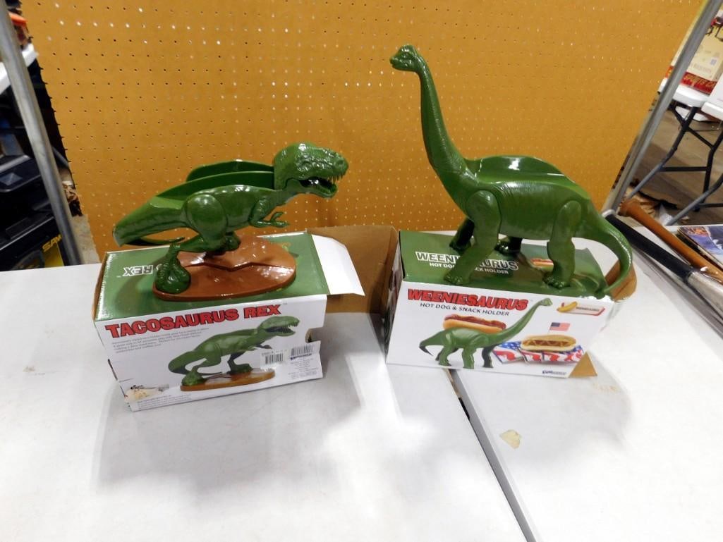 Dinosaur Hotdog Server and Dinosaur Taco Server New in Boxes (1 of 7)