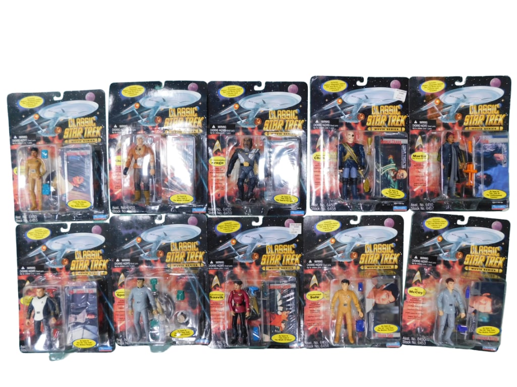 10 Classic Star Trek Action Figures New in Package (1 of 5)