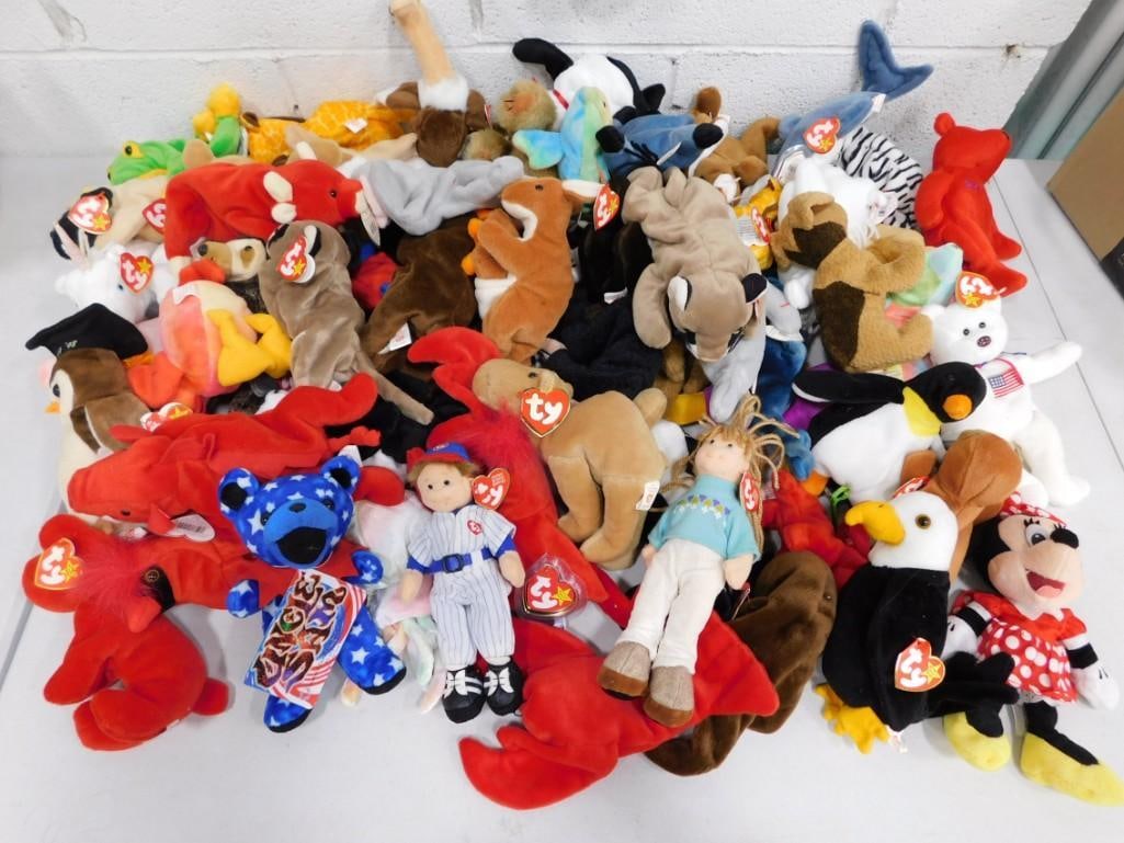 60 Ty, Disney, & Sports Beanie Babies Lot (1 of 9)