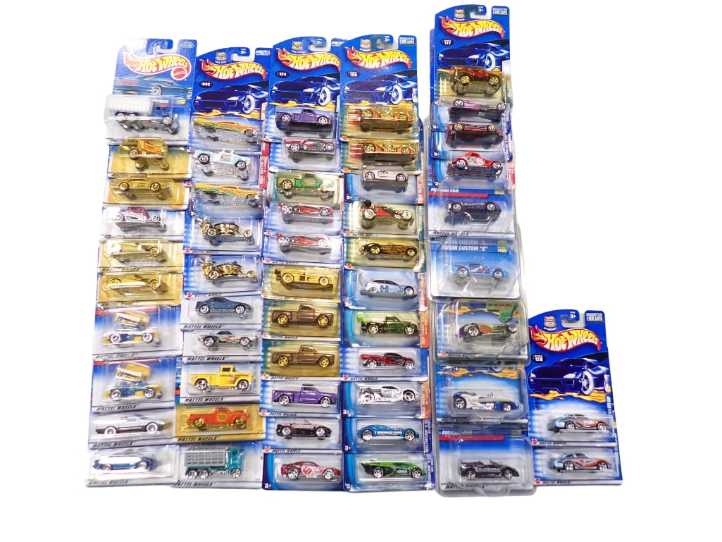 Hot Wheels Cars and Vehicles Approx 50 All New in Package: Lot of Hot Wheels Cars and Vehicles Approximately 50 All New in Package