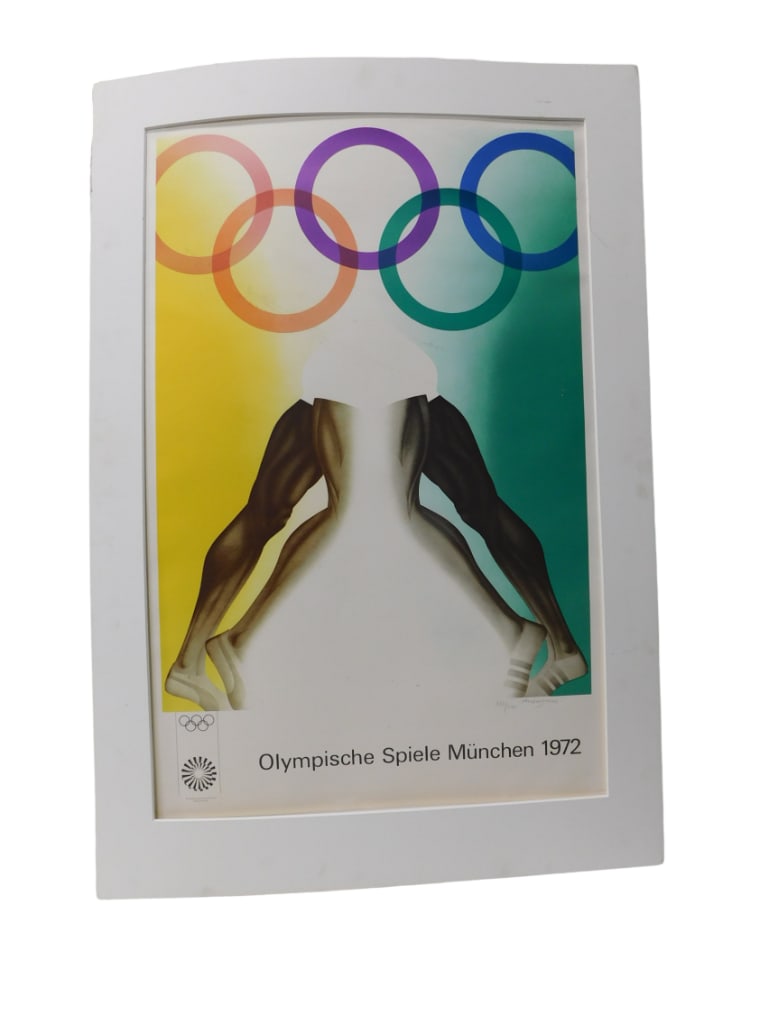 Allen Jones (British, B. 1937): Olympische Spiele Munchen, 1972 Color Lithograph for the Munich Oly (1 of 7)