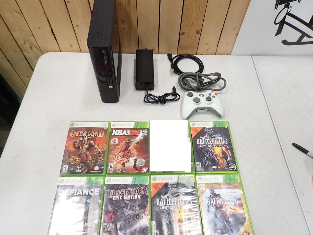 Microsoft XBox 360 Lot including System, Controller, Games - Untested (1 of 5)
