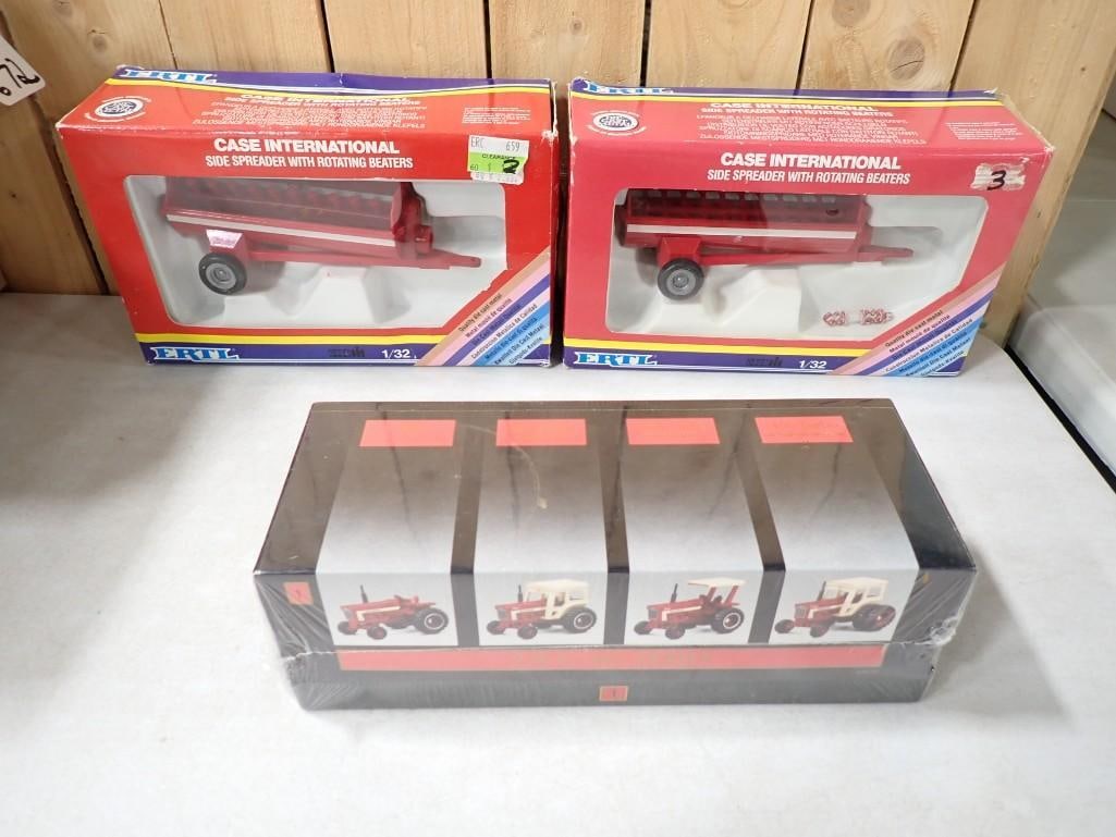 IHC #4630 1/64 International Series Set No. 1 Tractors and Ertl 1/32 scale Case International (1 of 4)