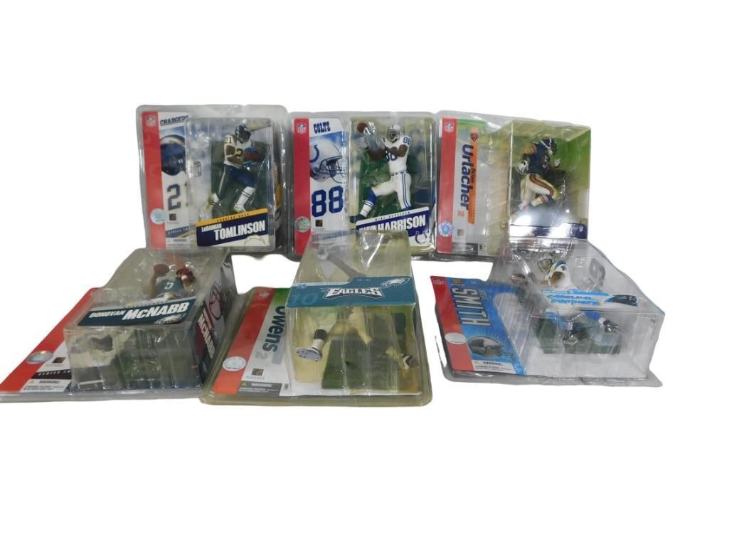 Lot of NFL McFarlane Action Figures - 6 of them new in package includes Urlacher, McNabb, etc. (1 of 4)