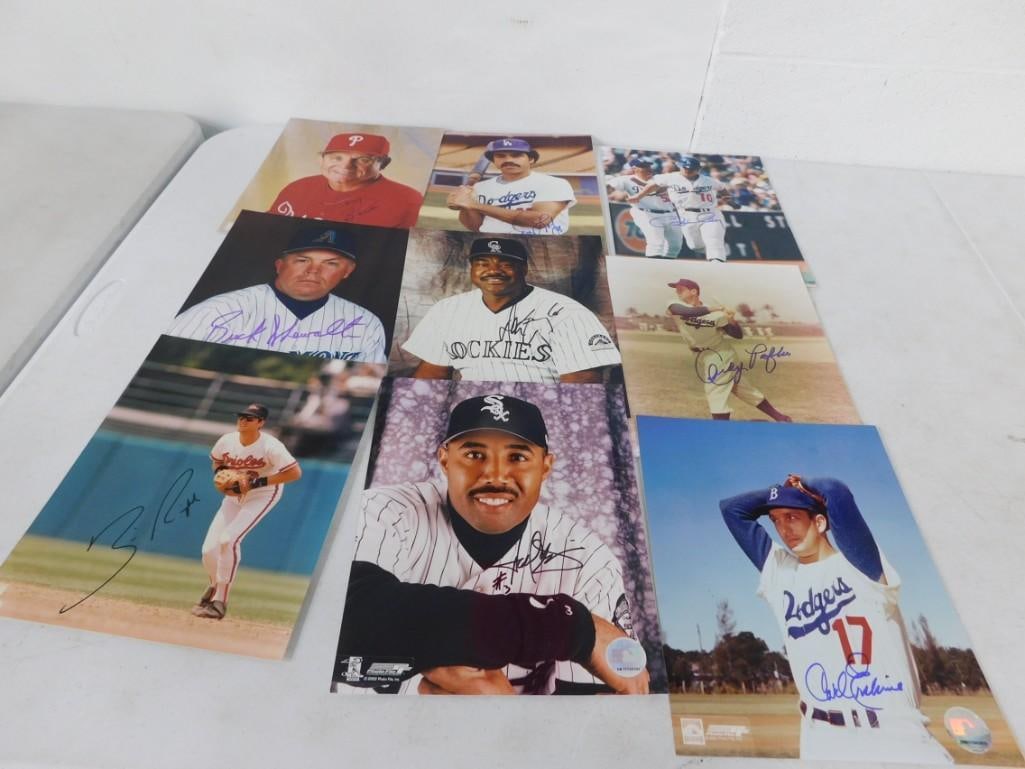 Sports Autograph lot including Larry Bowa, Davey Lopes, Carl Erskine, Andy Pafko, Ron Cey, (1 of 4)