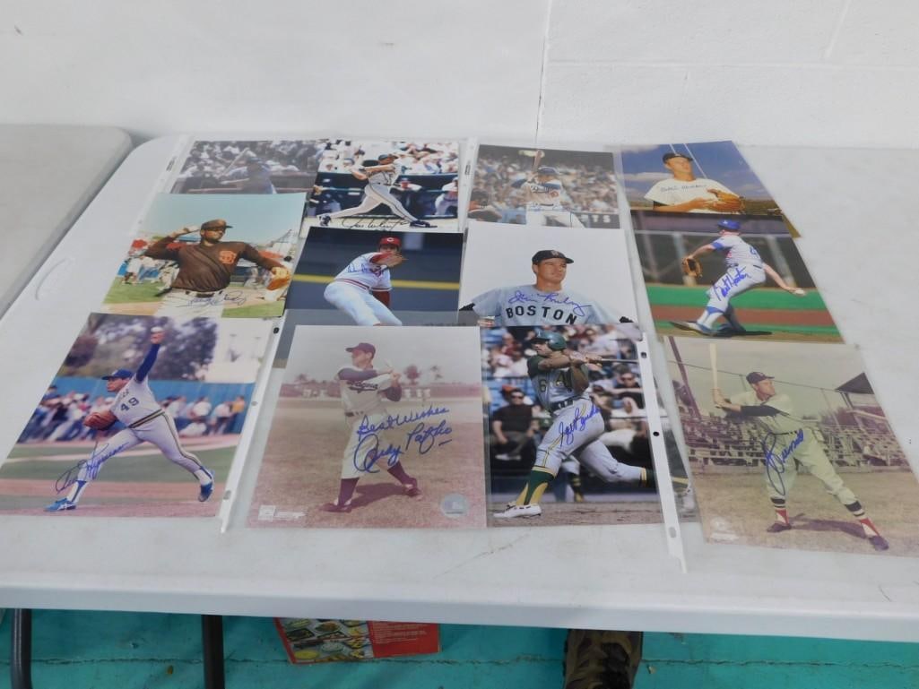 Sports Autograph lot including Ken Hawk Harrelson, Jose Valentin, Ron Cey, Burt Hooton, Sal Bando: Sports Autograph lot including Ken Hawk Harrelson, Jose Valentin, Ron Cey, Burt Hooton, Sal Bando, Jimmy Piersall, Andy Pafko, etc. No COAs