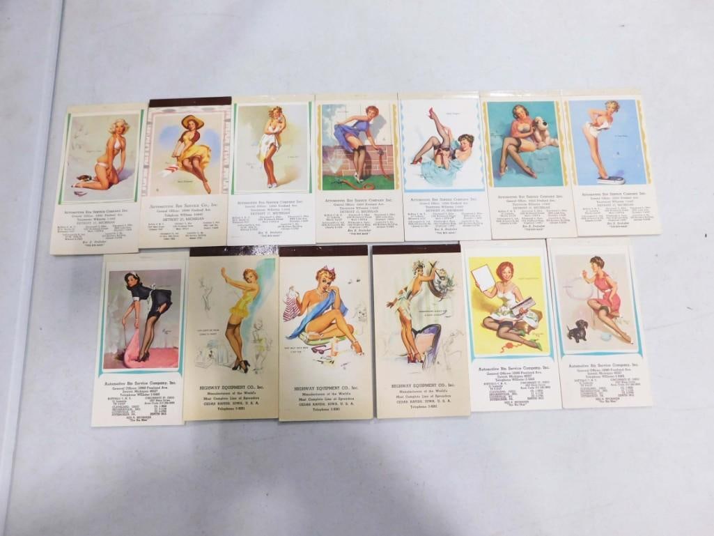13 Pin Up Girl Calendars incl 1960s: Lot of 13 Pin Up Girl Calendars incl 1960s . These are small, booklet sized