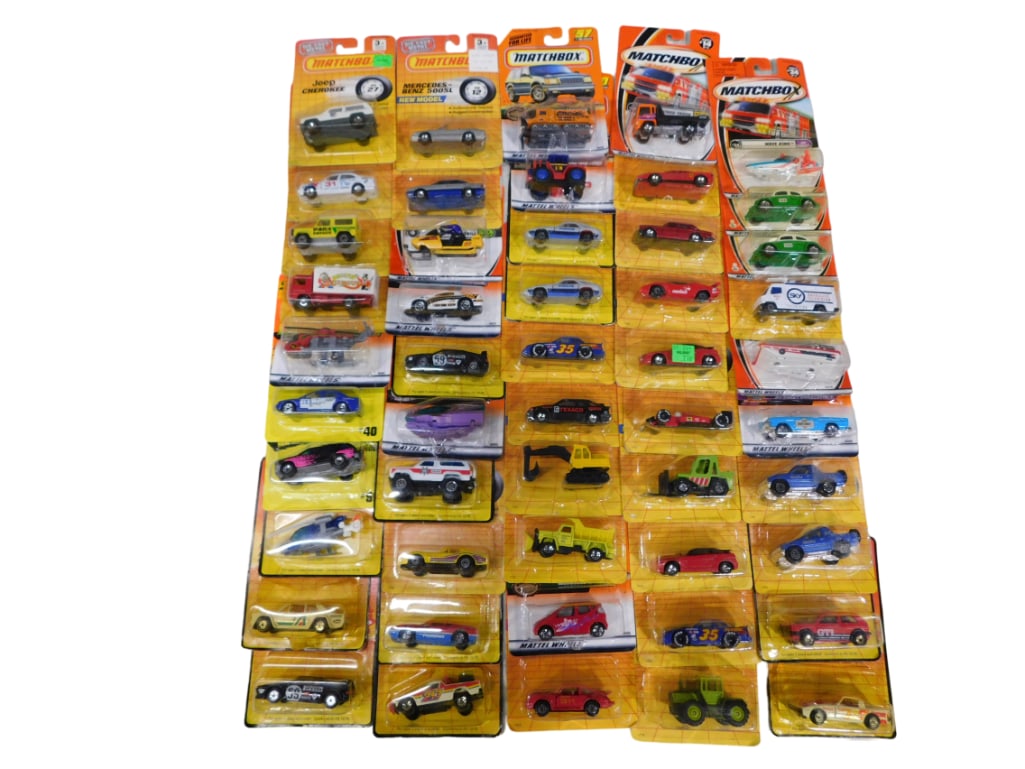 Matchbox Cars and Vehicles Approx 50 All New in Package: Lot of Matchbox Cars and Vehicles Approximately 50 All New in Package