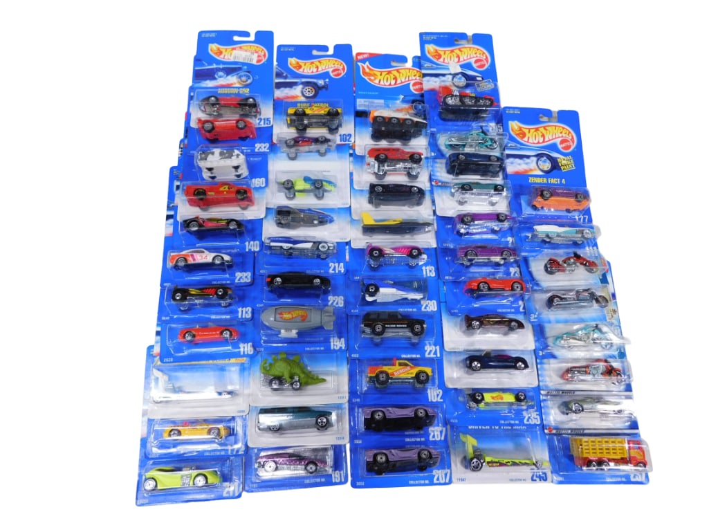 Hot Wheels Cars and Vehicles Approx 49 All New in Package: Lot of Hot Wheels Cars and Vehicles Approximately 49 All New in Package